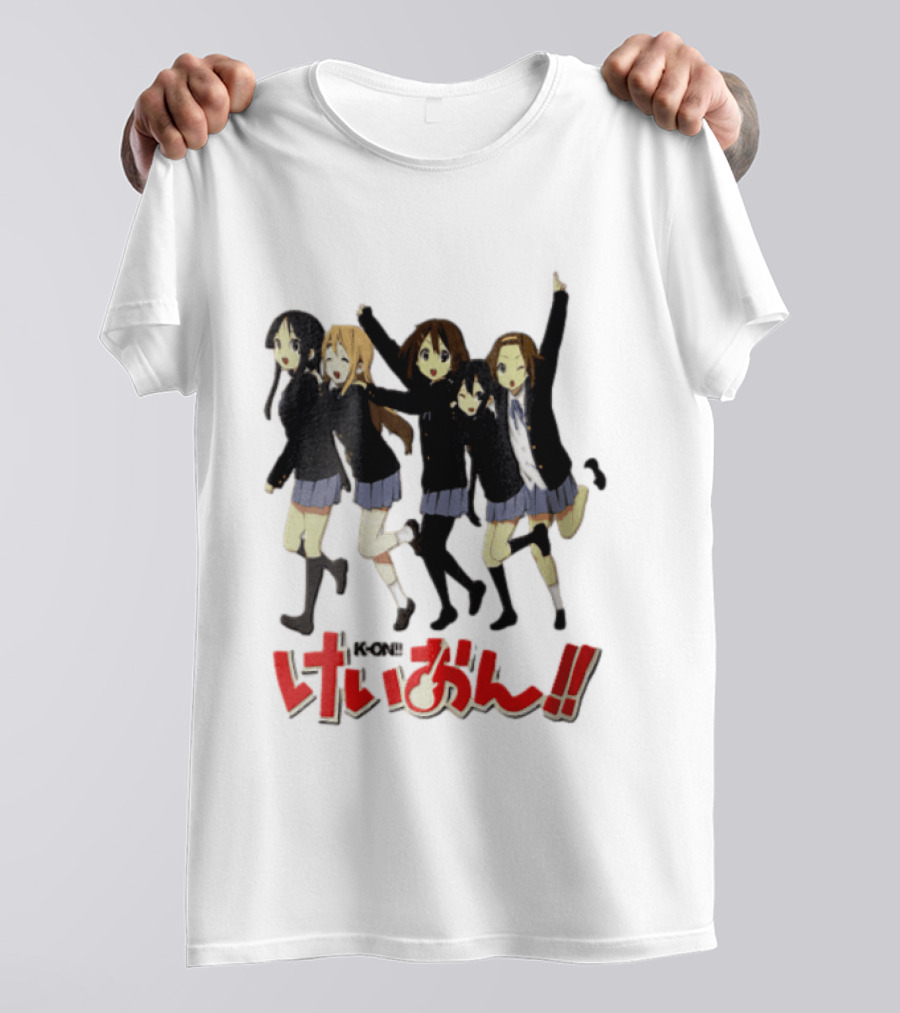 K On Five Anime Girls Jumping Together T-Shirt