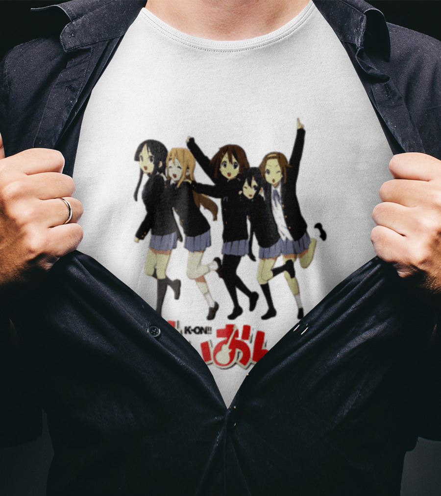 K On Five Anime Girls Jumping Together T-Shirt