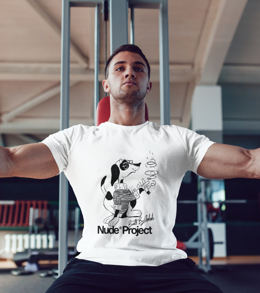 Nude Project Dogg Sweater Smoking Guitar T-Shirt