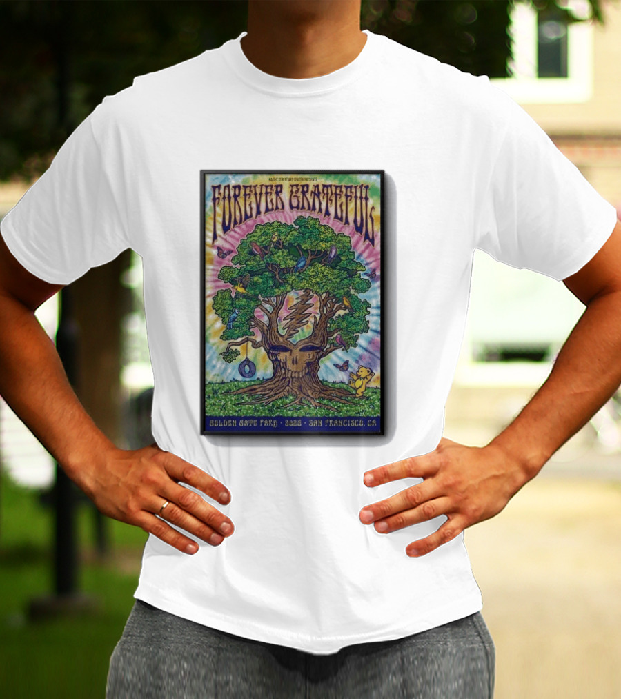 Forever Grateful Rainbow Tree Golden Gate Park 2026 San Francisco T-Shirt