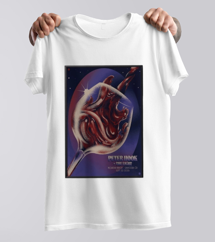 Peter Hook And The Light Mountain Winery Saratoga CA Sept 22 2026 T-Shirt