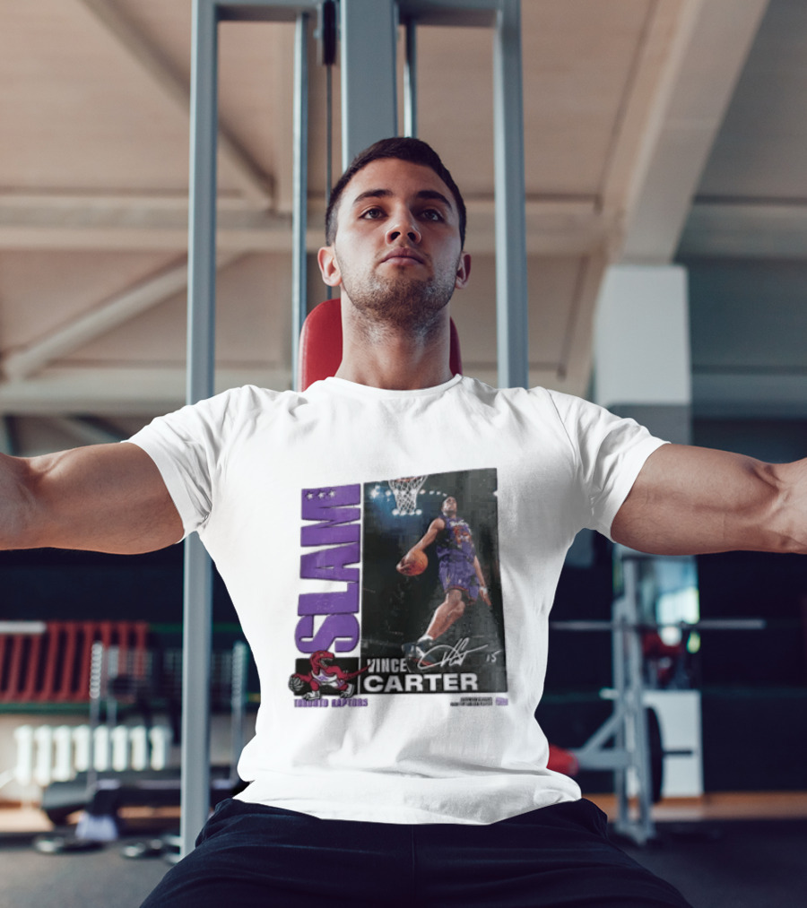 SLAM Vince Carter Top 500 Toronto Raptors Dunk Basketball T-Shirt