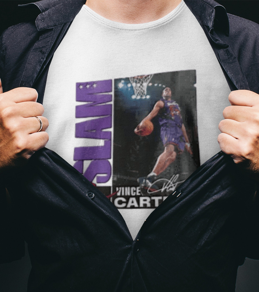 SLAM Vince Carter Top 500 Toronto Raptors Dunk Basketball T-Shirt