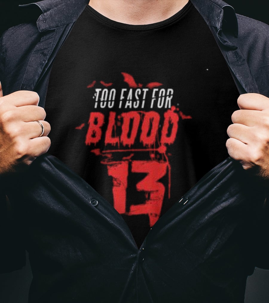 7Hirteenclothing Shop Wednesday 13 Too Fast For Blood Thriller T-Shirt