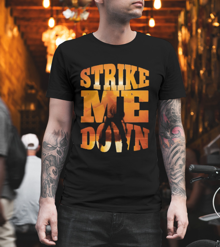 Charles Wesley Godwin Strike Me Down Burnt Orange Cowboy T-Shirt