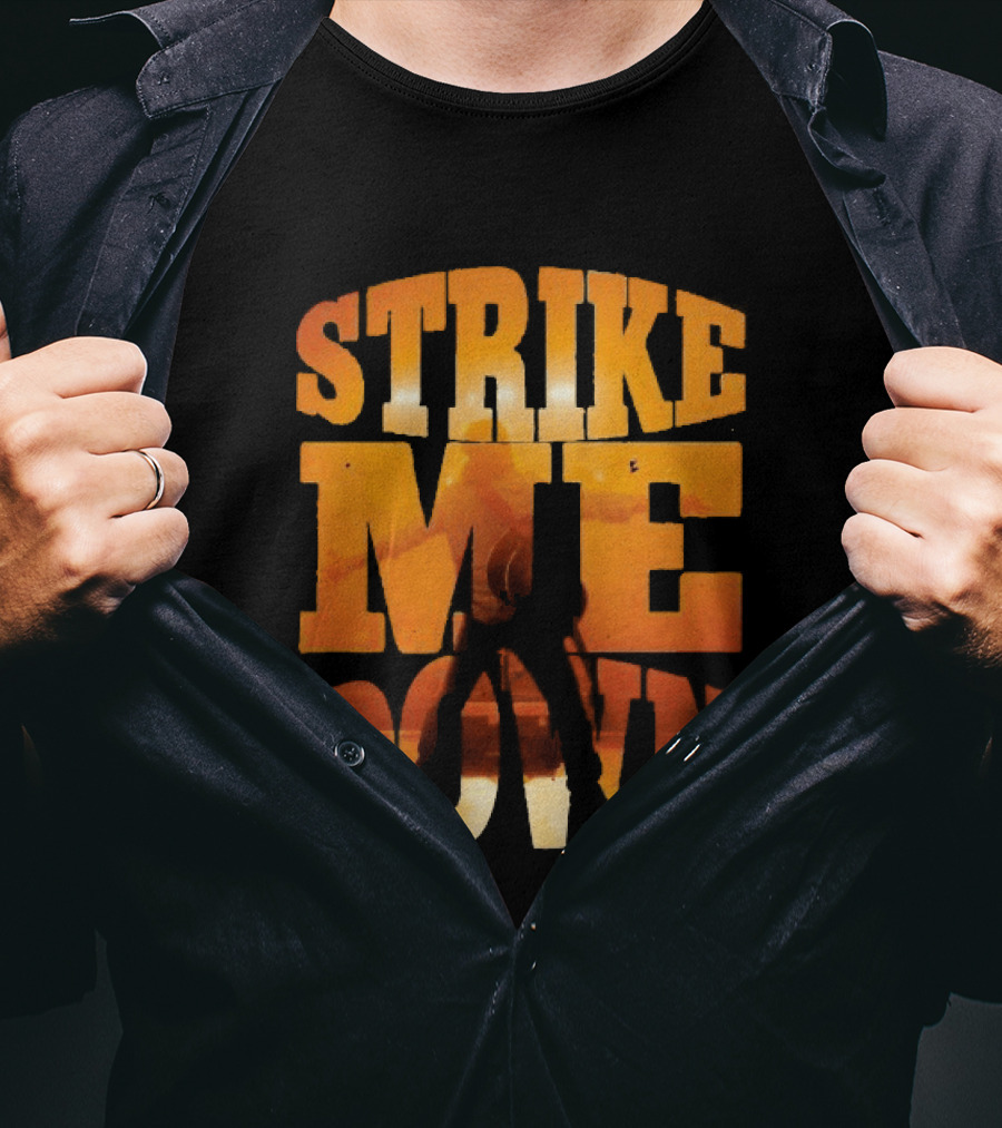 Charles Wesley Godwin Strike Me Down Burnt Orange Cowboy T-Shirt