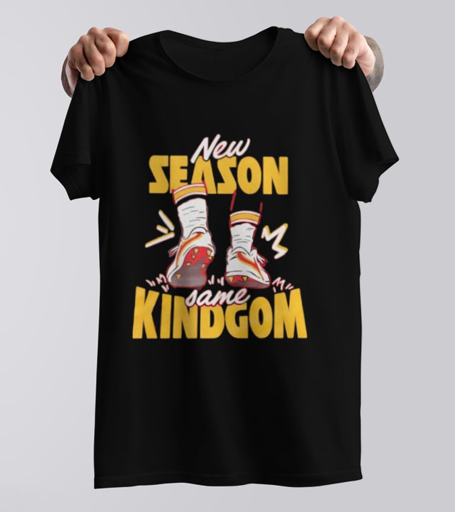 New Season Same Kingdom Kansas City Chiefs Socks And Cleats T-Shirt