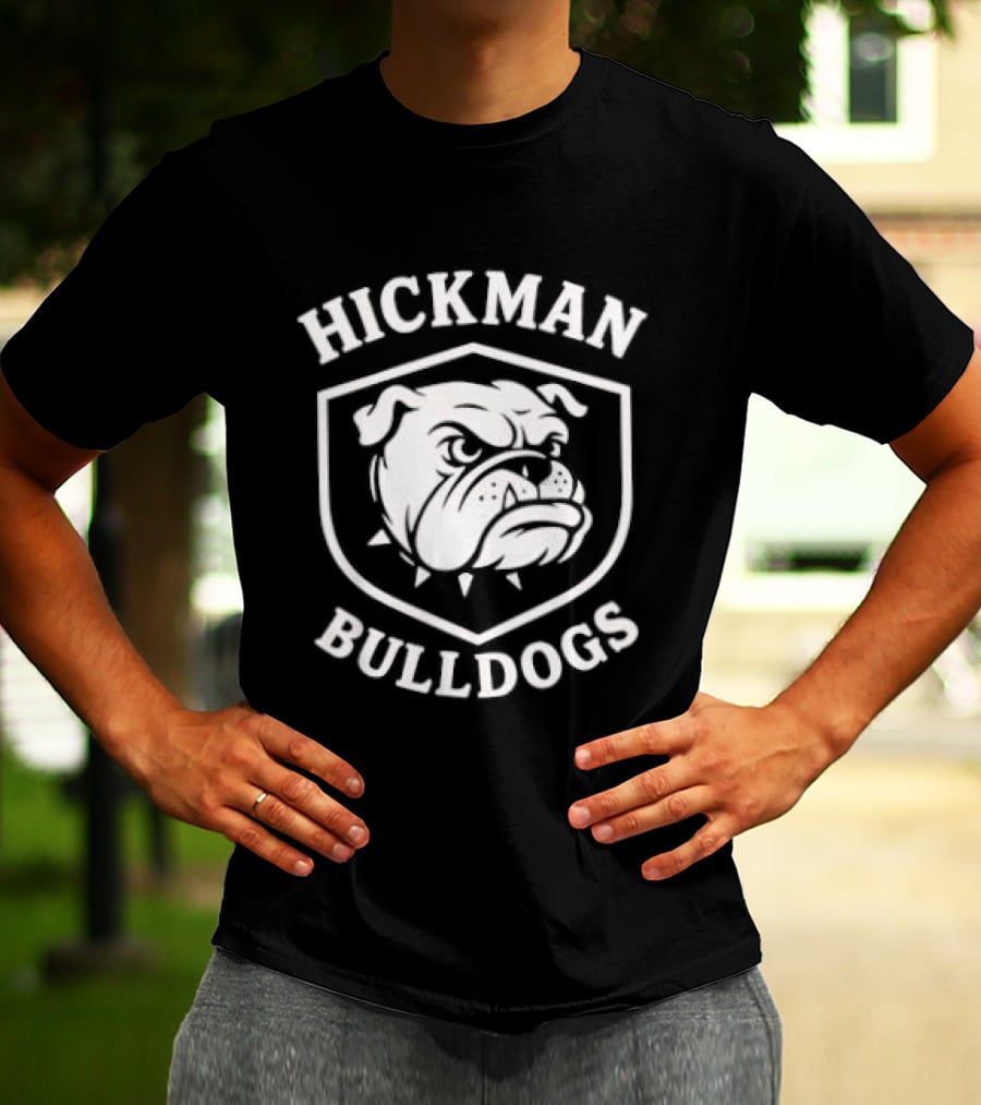 Hickman Bulldogs Mascot Shield T-Shirt
