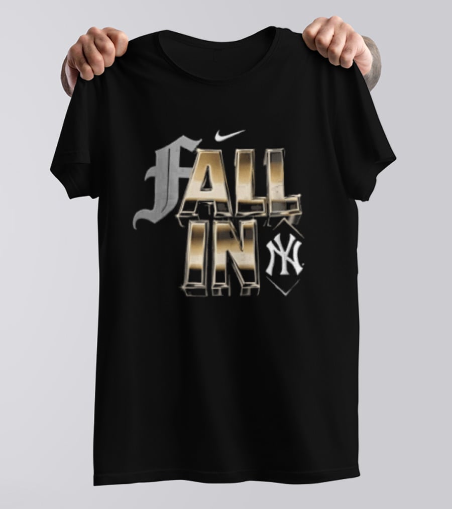 Nike Fall In New York Yankees Gold Metallic F T-Shirt
