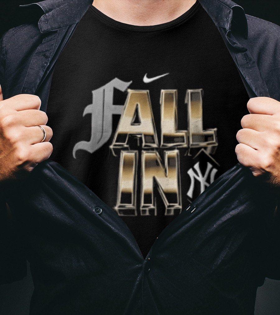 Nike Fall In New York Yankees Gold Metallic F T-Shirt