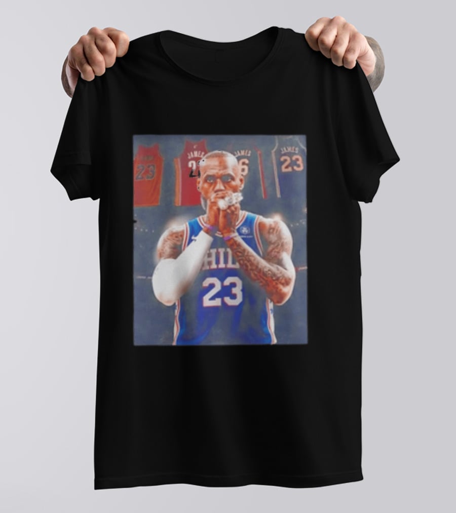 LeBron James Rings Los Angeles Lakers 23 Jerseys 76ers 23 T-Shirt