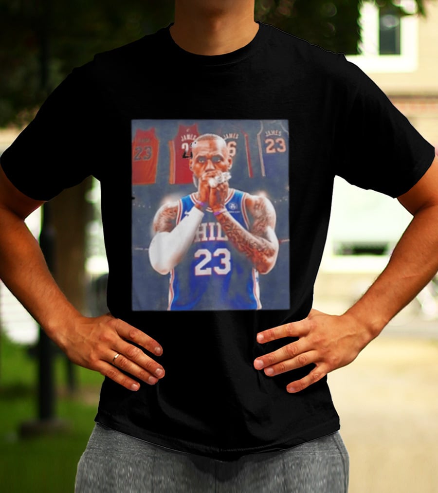 LeBron James Rings Los Angeles Lakers 23 Jerseys 76ers 23 T-Shirt