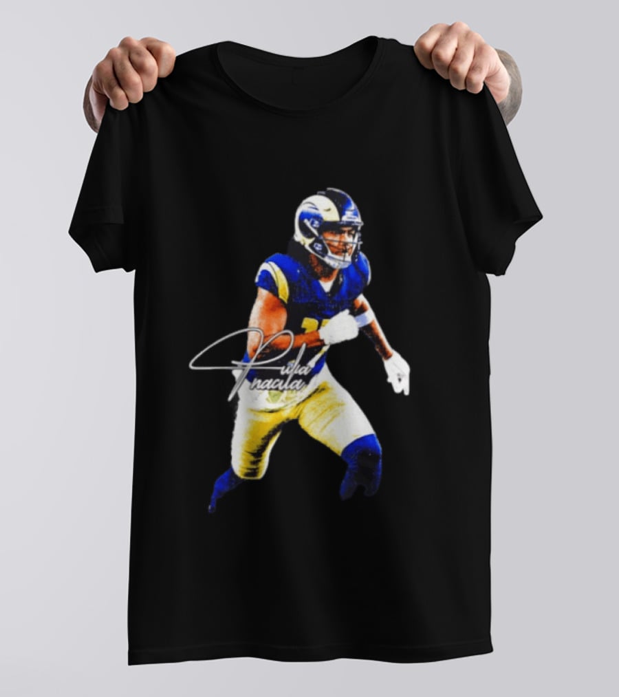 Puka Nacua Los Angeles Rams Player Signature NFL Football T-Shirt