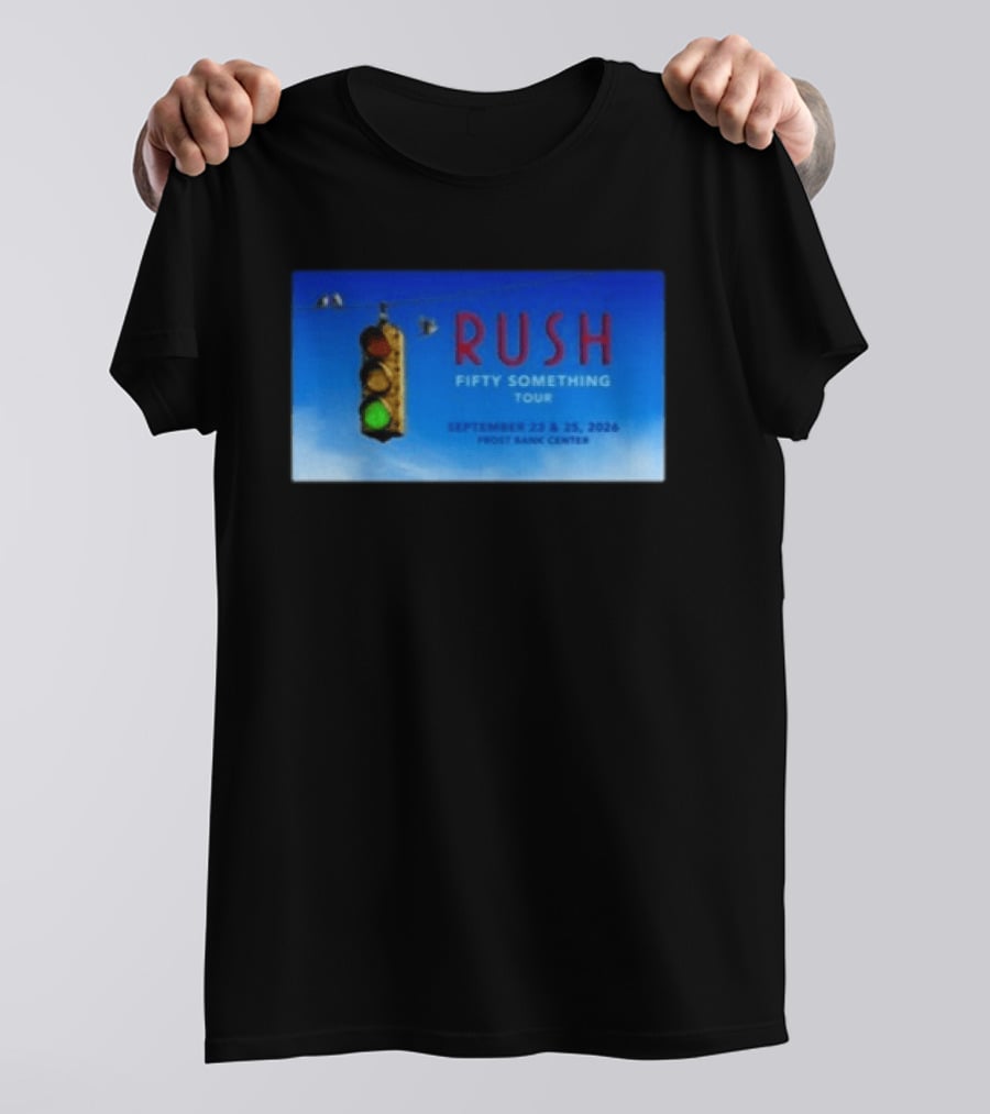 Rush Fifty Something Tour San Antonio TX September 23 25 2026 Frost Bank Center Concert T-Shirt