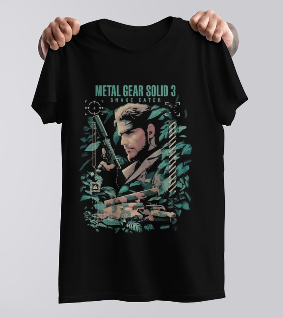 Metal Gear Solid 3 Snake Eater Vintage Camouflage T-Shirt