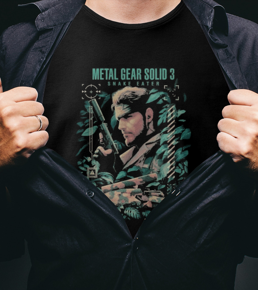 Metal Gear Solid 3 Snake Eater Vintage Camouflage T-Shirt
