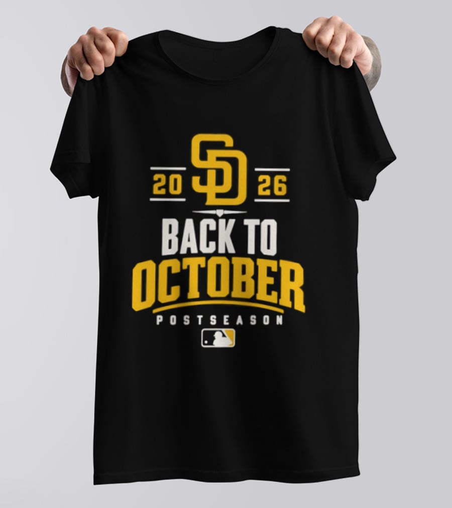 San Diego Padres 2026 Back To October Postseason Baseball MLB T-Shirt
