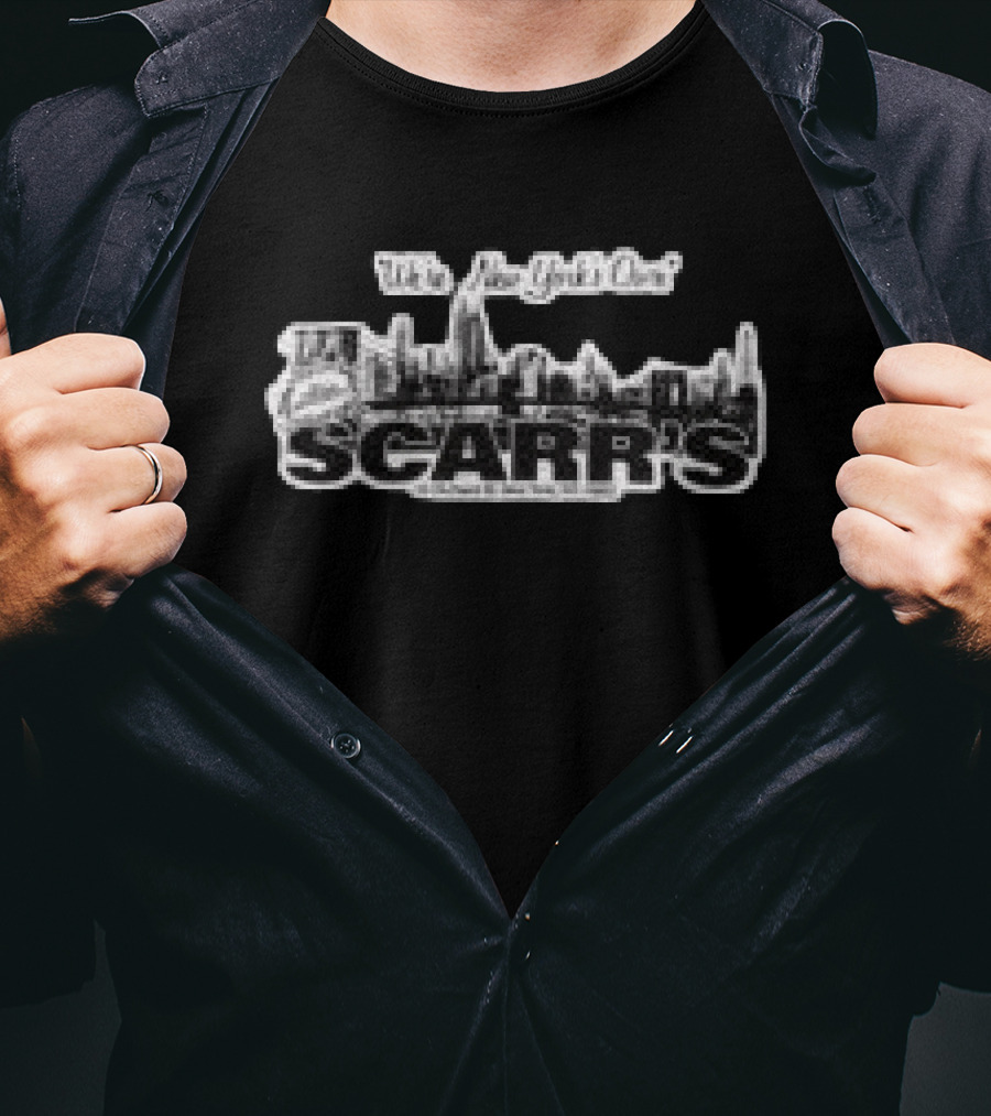 We're New York's Own Scarr's Pizza Store Skyline T-Shirt