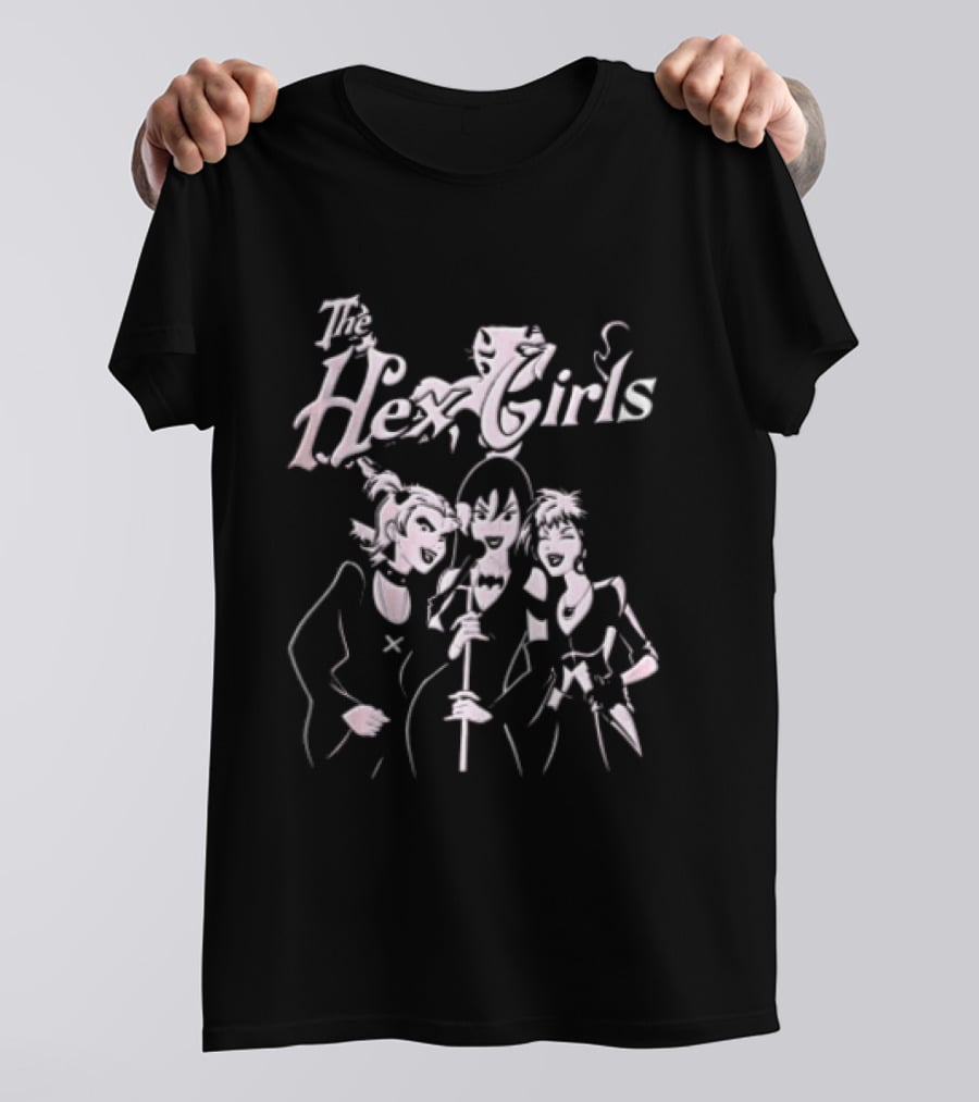 The Hex Girls Three Vocals Scooby Doo Style Cartoon Microphones T-Shirt