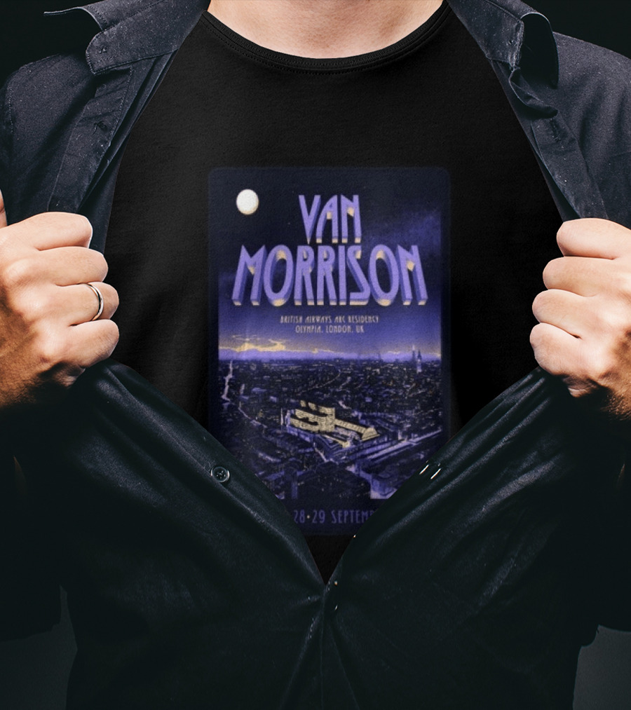 Van Morrison British Airways ARC Residency Olympia London UK September 23 29 2026 T-Shirt
