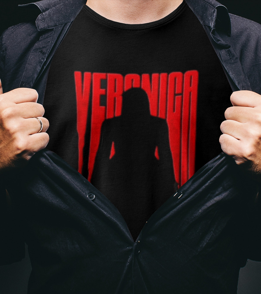 Veronica Red Dripping Font T-Shirt