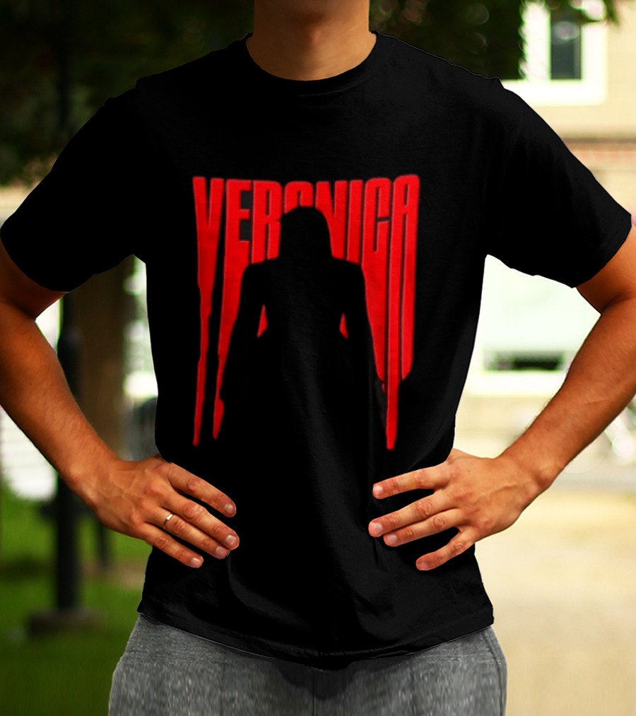Veronica Red Dripping Font T-Shirt