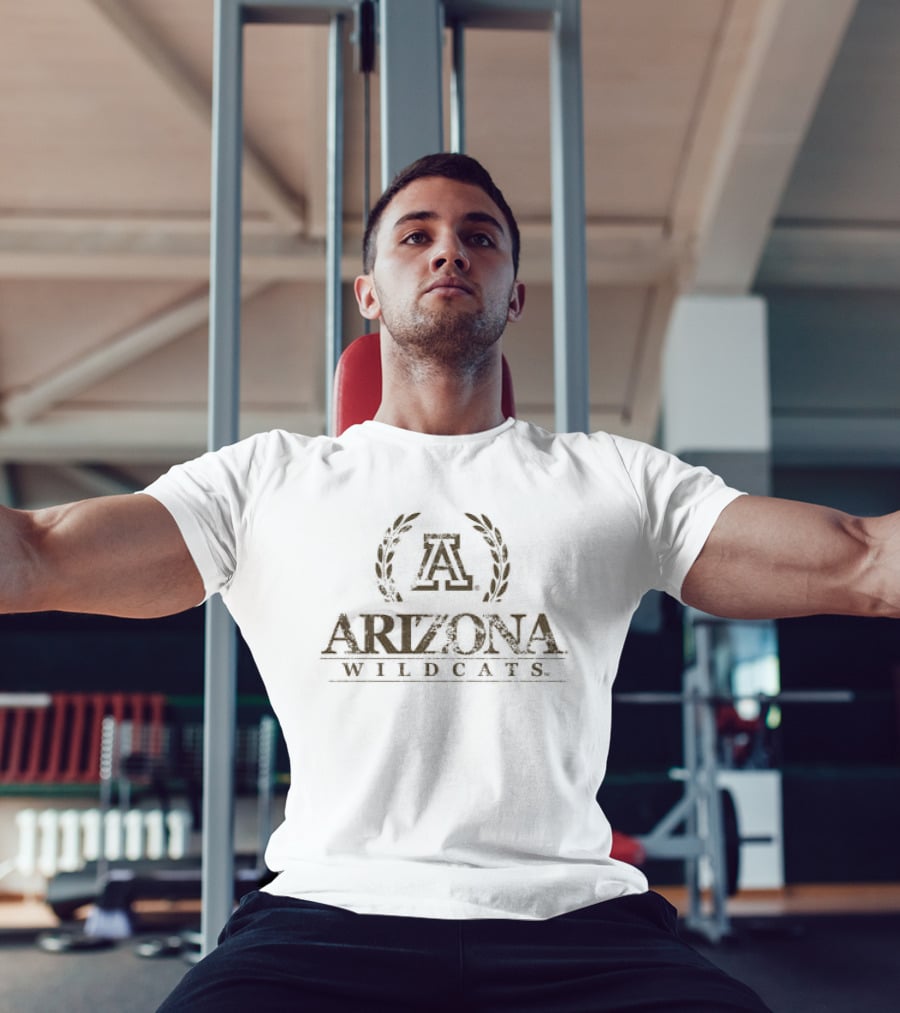 Arizona Wildcats Block A Crest Laurel T-Shirt