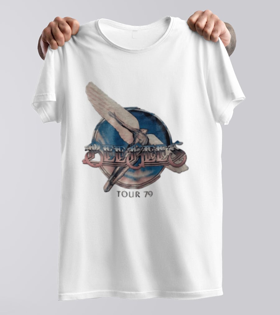 Bee Gees Winged Figure Flying Tour 79 T-Shirt