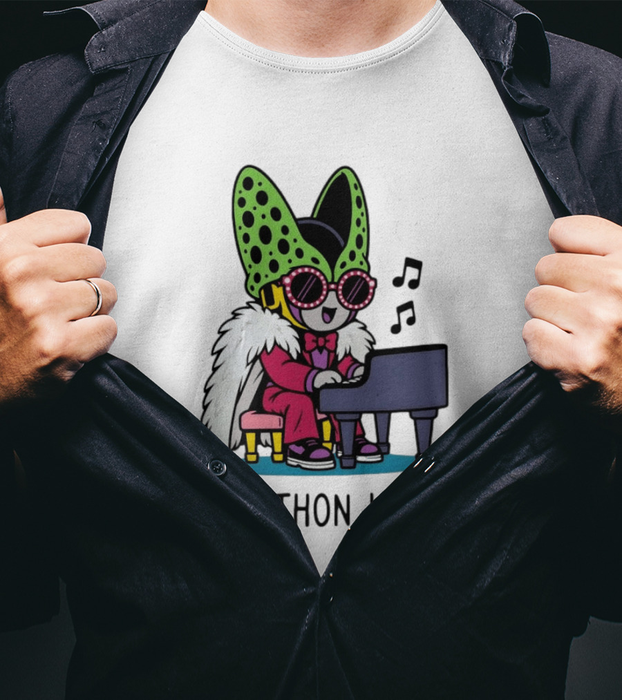 Cellthon John Dragon Ball Z Piano Music Fun T-Shirt