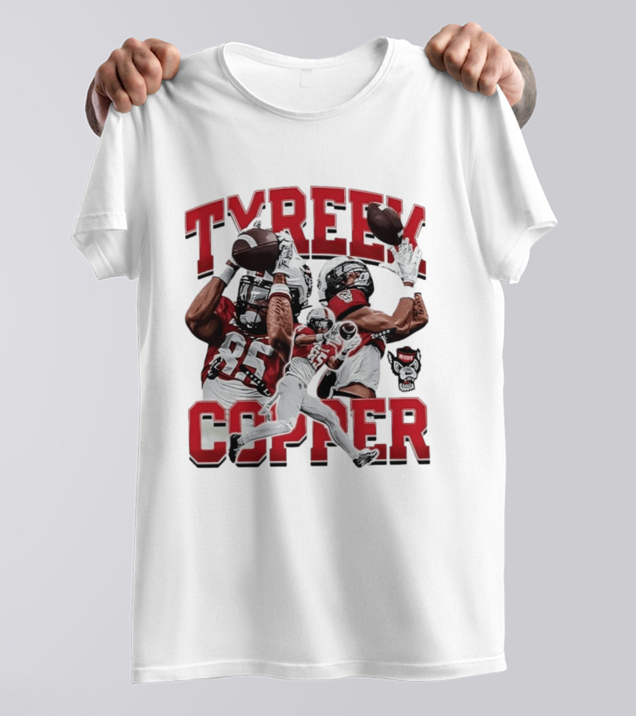 Tyreek Copper NC State Wolfpack Football Collage T-Shirt