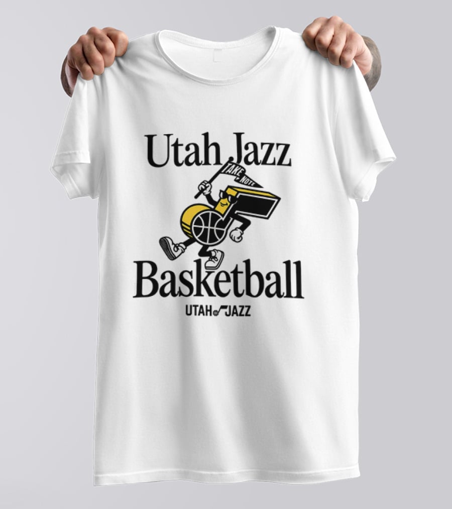 Utah Jazz Take Note Basketball T-Shirt
