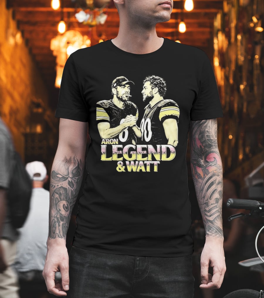 Aron Legend And Watt Steelers Connection T-Shirt