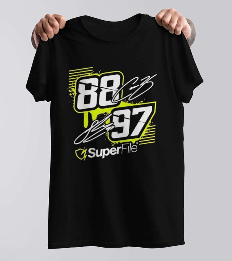 Connor Zilisch 88 Shane Van Gisbergen 97 SuperFile T-Shirt