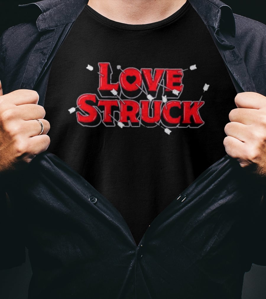 Love Struck Arrows Heart Arrow Archery Romance T-Shirt