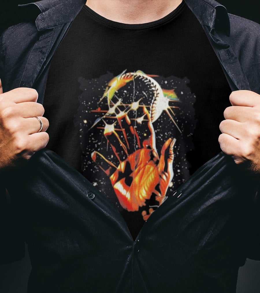 Houston Astros Hand Baseball Stars Signature T-Shirt
