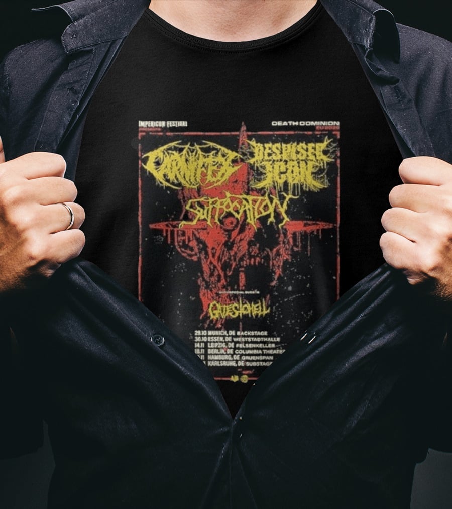 Carnifex Despised Icon Event Death Dominion EU 2026 Impericon Festival Tour Dates In Deutschland T-Shirt
