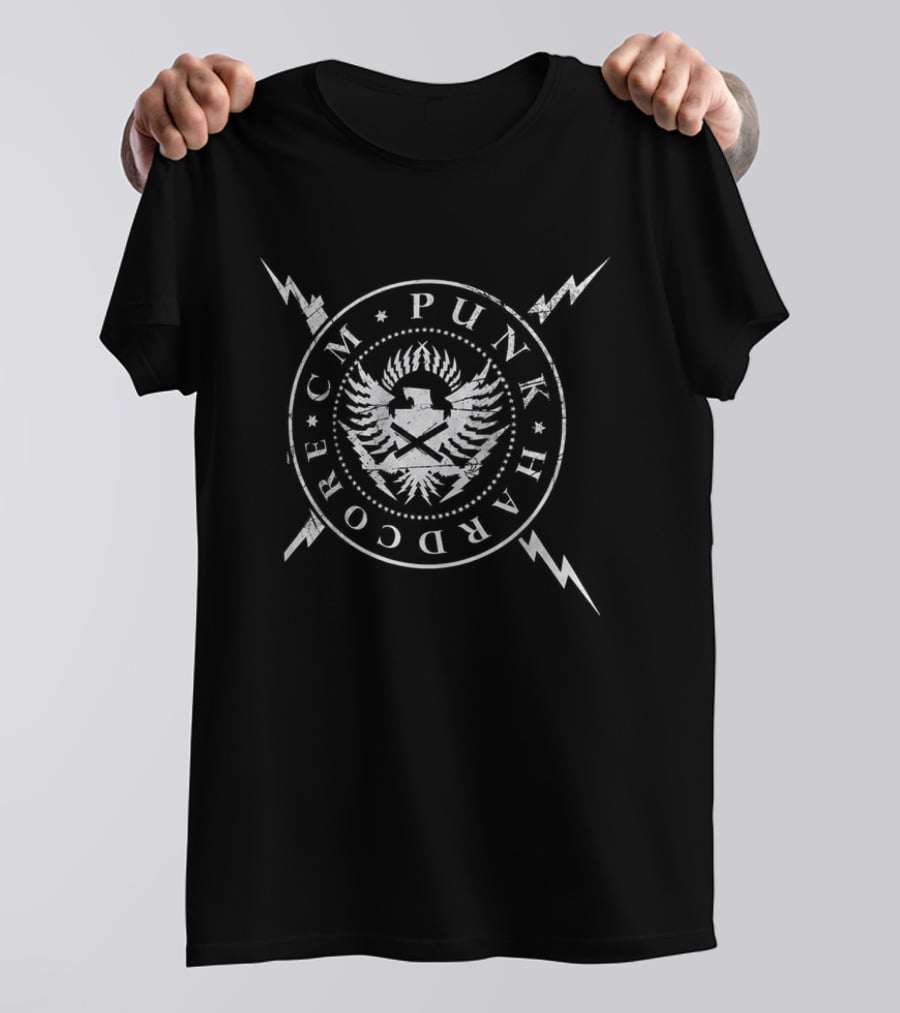 CM Punk Hard Core Straight Edge Society WWE Lightning Eagle T-Shirt