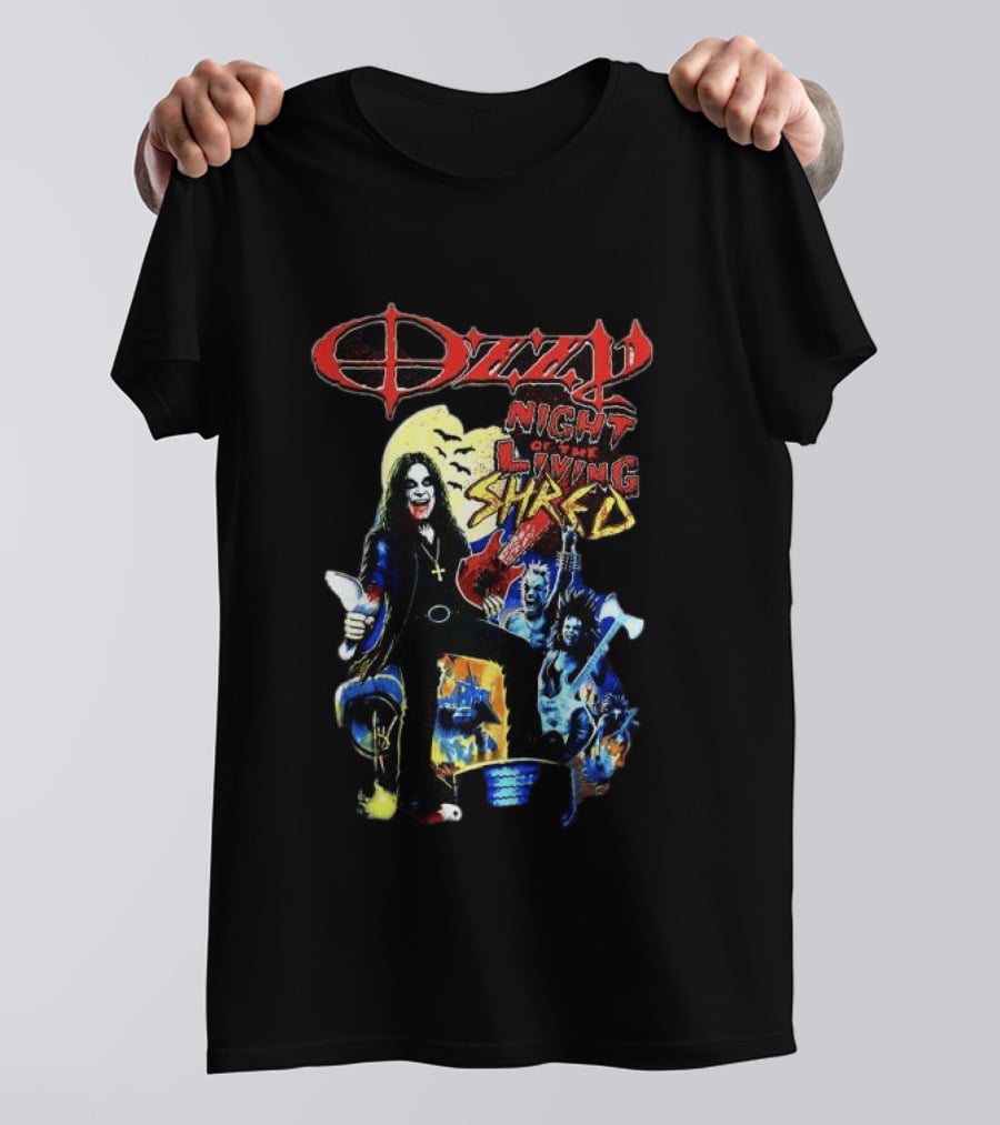 Ozzy Night Of The Living Shred Black T-Shirt
