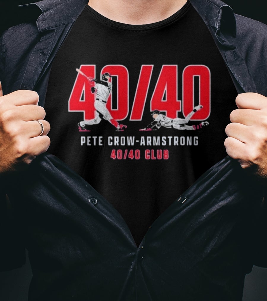 Pete Crow Armstrong 40 40 Club Baseball T-Shirt