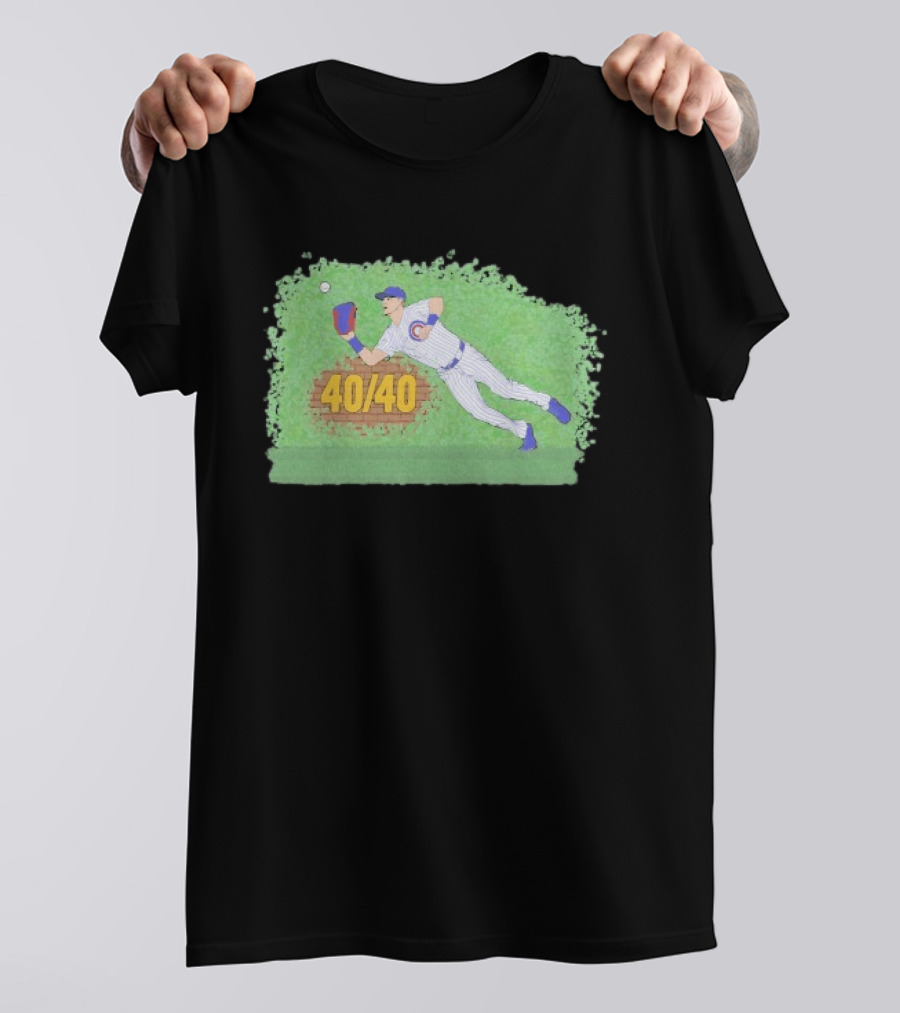 Pete Crow Armstrong 40 40 Chicago Cubs Diving Catch T-Shirt