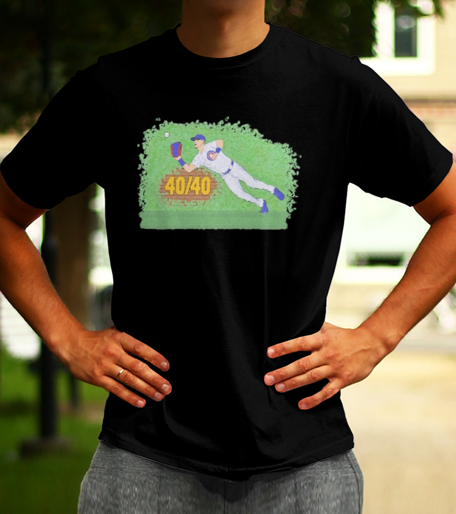 Pete Crow Armstrong 40 40 Chicago Cubs Diving Catch T-Shirt