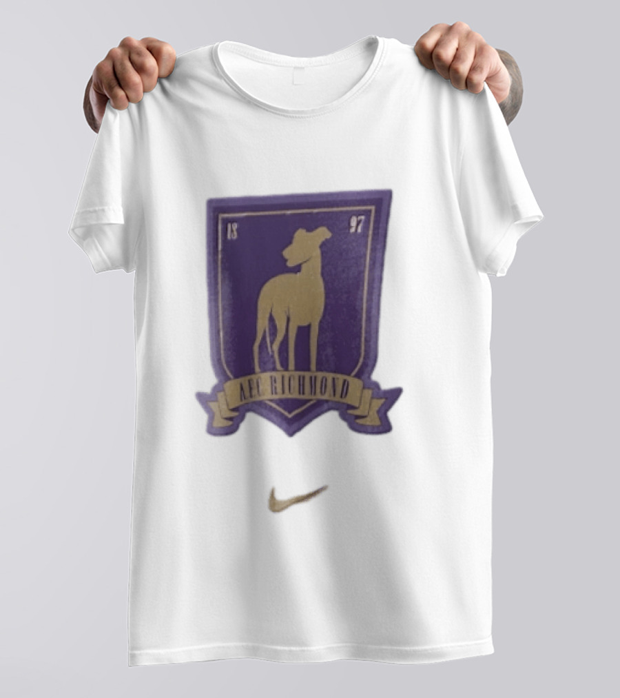 AFC Richmond Greyhound Dog Shield 1897 T-Shirt