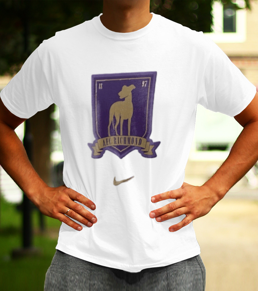 AFC Richmond Greyhound Dog Shield 1897 T-Shirt