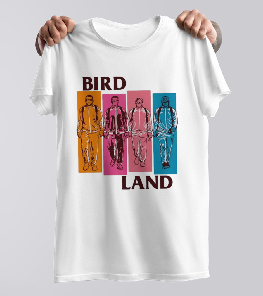 Baltimore Orioles Birdland Colorful Walking Figures T-Shirt