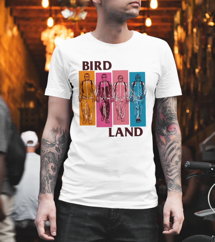 Baltimore Orioles Birdland Colorful Walking Figures T-Shirt