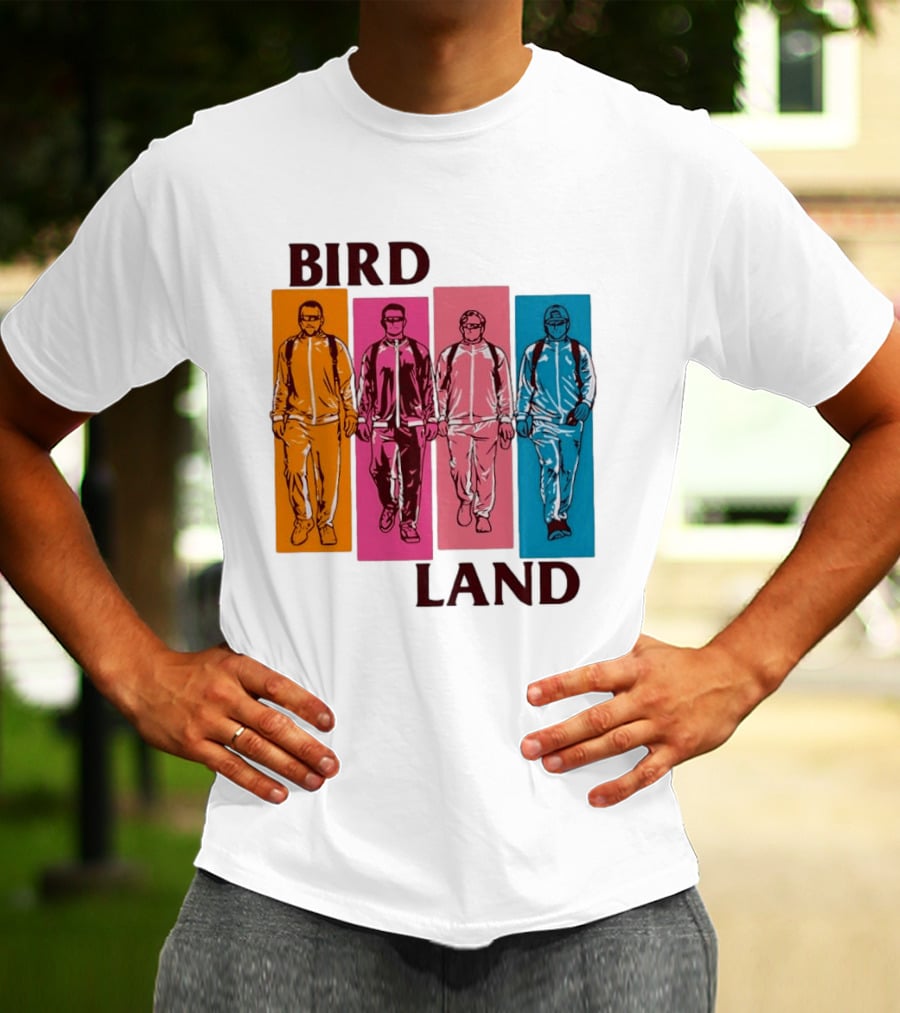 Baltimore Orioles Birdland Colorful Walking Figures T-Shirt