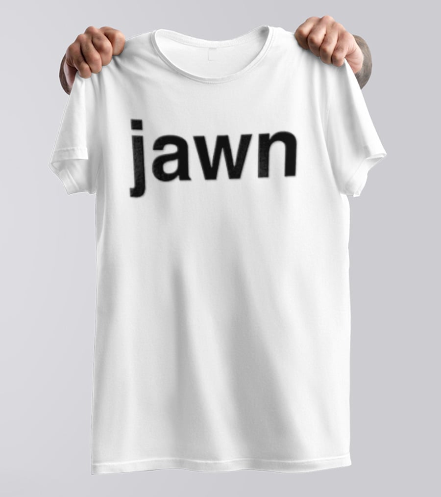 Jawn Black Text On White T-Shirt