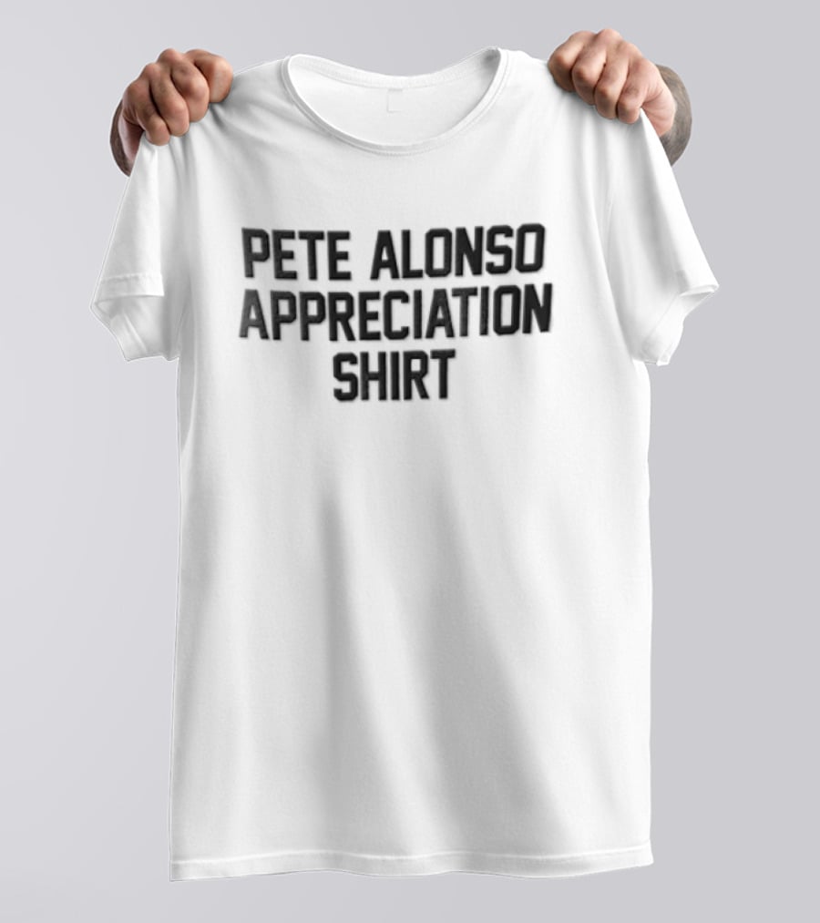 New York Mets Pete Alonso Appreciation Black Orange T-Shirt
