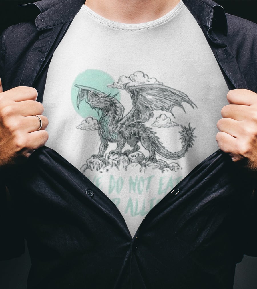 We Do Not Eat Our Allies Dragon Moon Out Of Store Fourth Wing T-Shirt