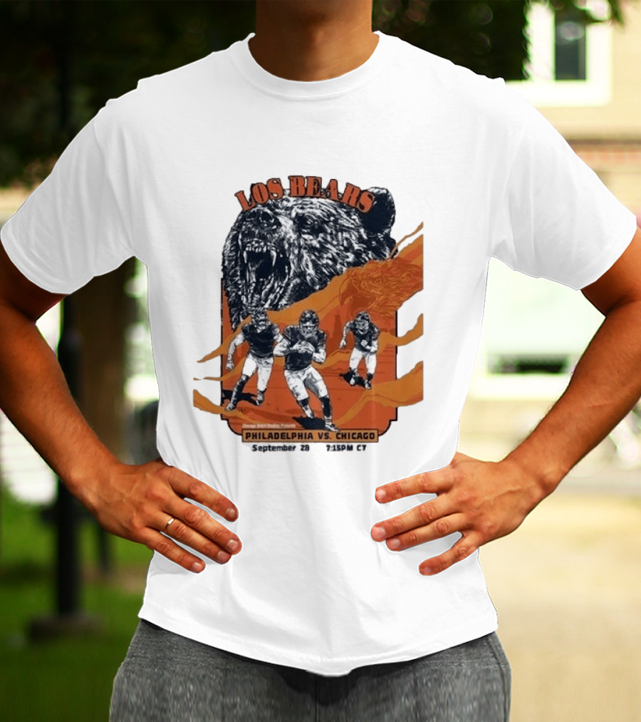Philadelphia Eagles Vs Chicago Los Bears September 28 2026 Soldier Field Week 3 1:15 PM T-Shirt